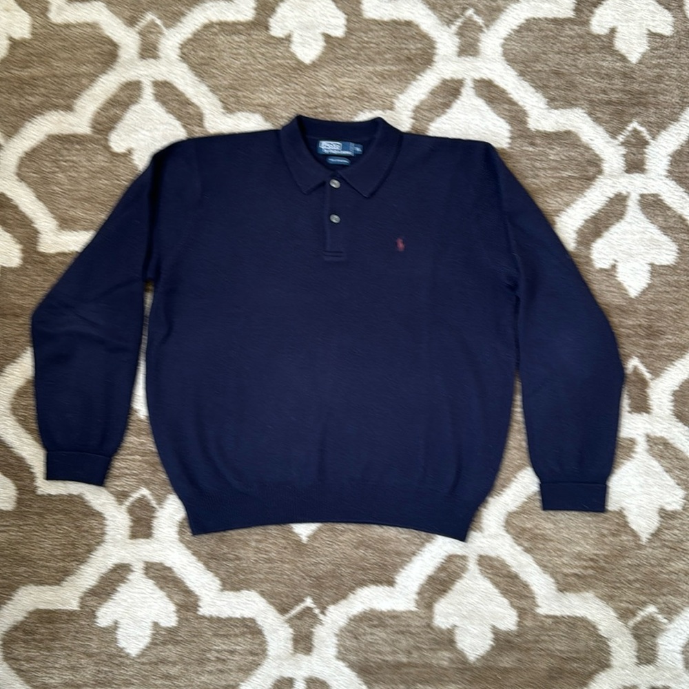 Ralph Lauren 100% Lambswool sweater with collar